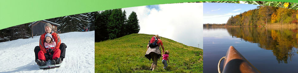 Ferienwohnungen Martinshof - Berge und Seen laden zu sportlichen Aktivitäten ein